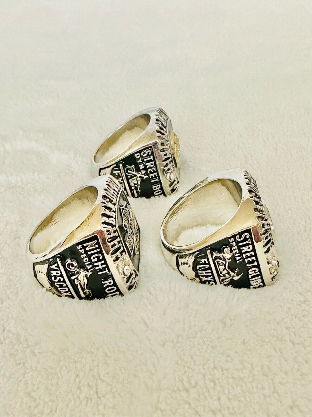 3 PCS Harley Davidson Ring: HOG, USA SHIP - EB Sports Champion's Cache