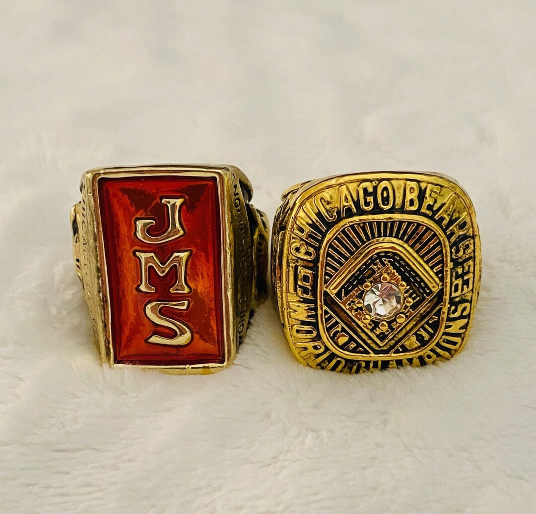 2PCS Chicago Bears Rare Championship Ring SET, US SHIP. 1933/63 - EB Sports Champion's Cache