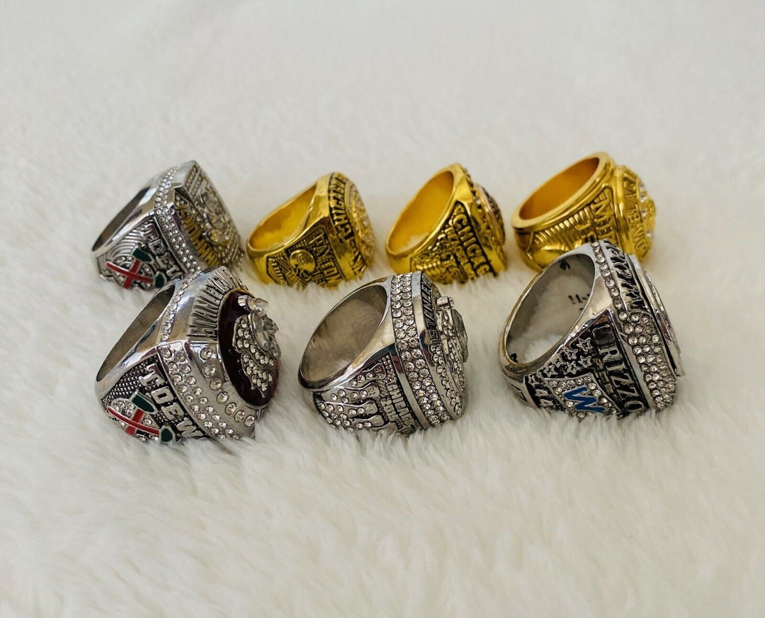 Chicago Ultimate Collection Championship Ring SET W Box,  Bears, Blackhawk - EB Sports Champion's Cache