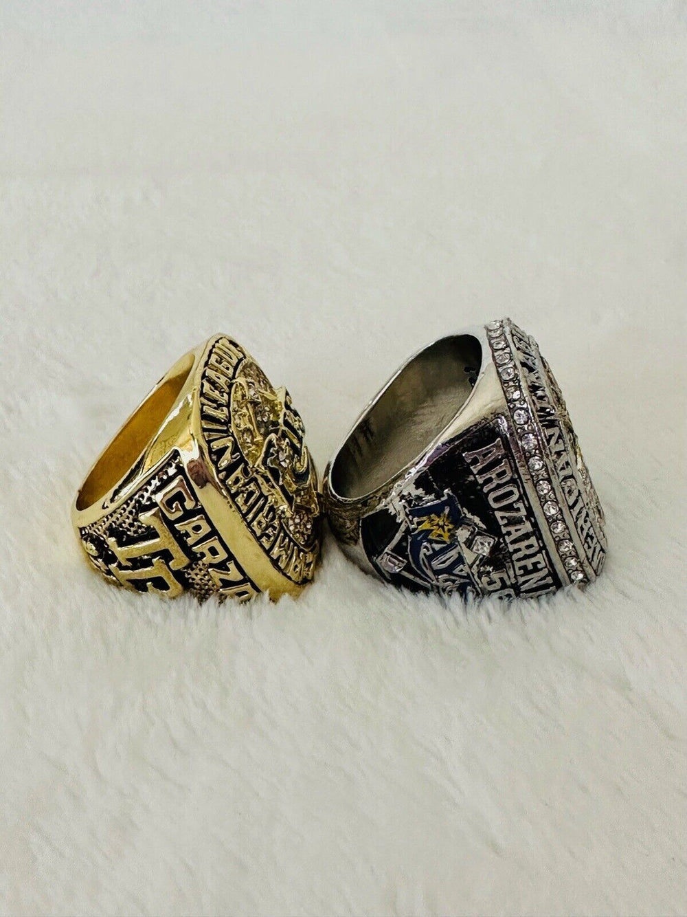 2 PCS Tampa Bay Rays AL Championship Ring Set  SHIP 2008/2020 - EB Sports Champion's Cache