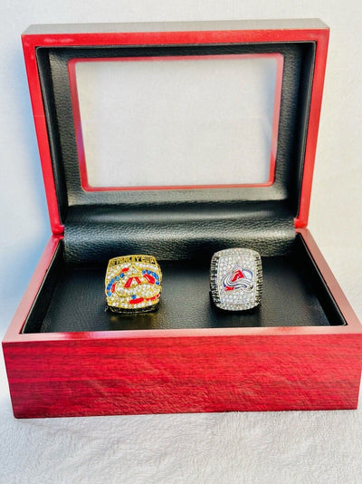 Colorado Avalanche Stanley Cup Championship ring Set W Box,  SHIP 2001/2022 - EB Sports Champion's Cache