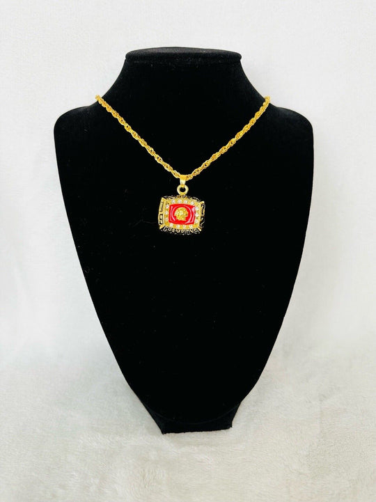 1972 Washington Redskins NFC Championship Pendant Necklace,  SHIP - EB Sports Champion's Cache