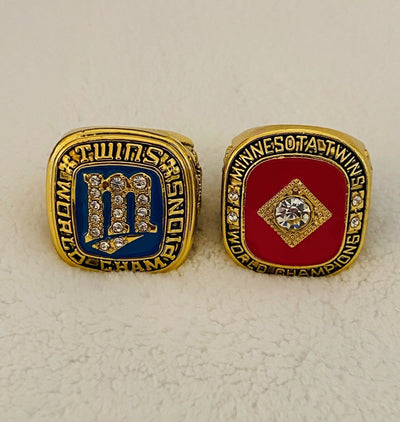 2 PCS Minnesota Twins World Series Ring Set,  SHIP - EB Sports Champion's Cache