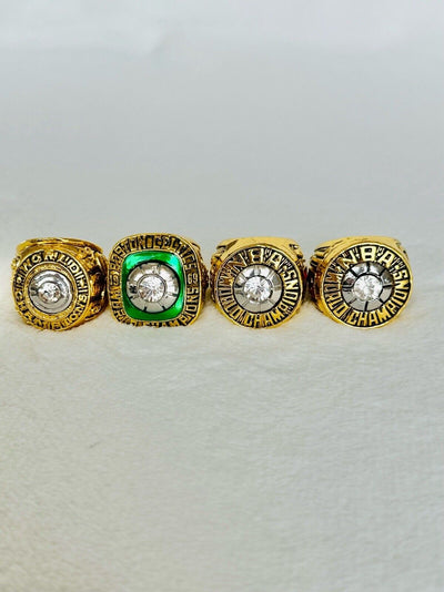 4 PCS Boston Celtics Championship Replica Ring Set,  SHIP - EB Sports Champion's Cache