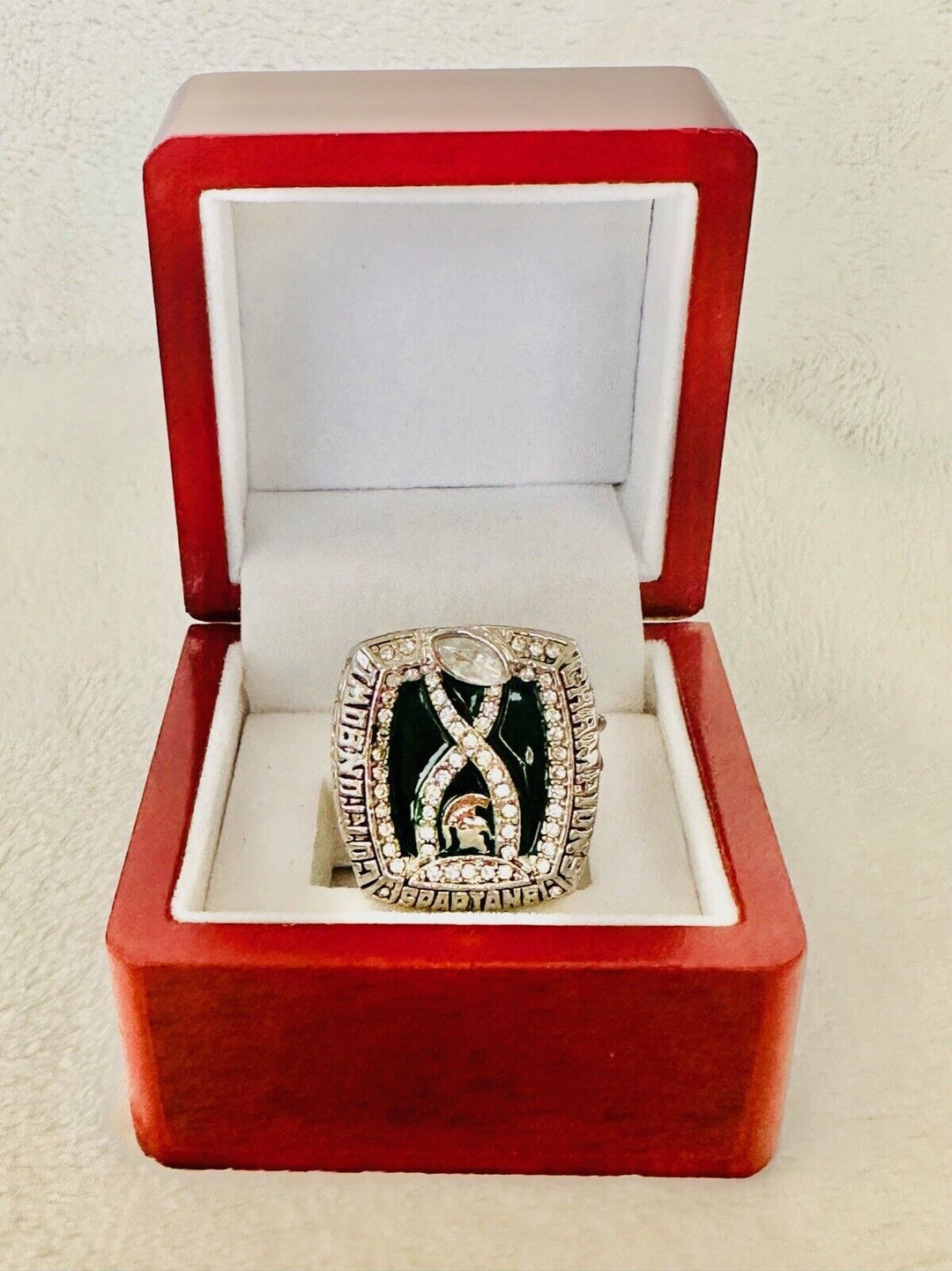 2015 Michigan State Spartans Cotton Bowl Ring Championship Ring W Box, US Ship - EB Sports Champion's Cache