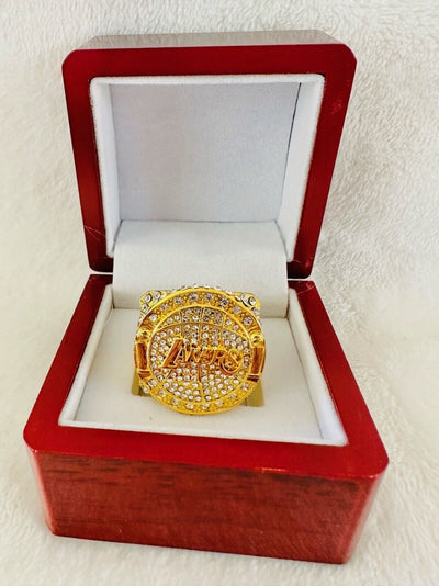 2010 Los Angeles Lakers NBA Championship Replica Ring W Box,  SHIP - EB Sports Champion's Cache