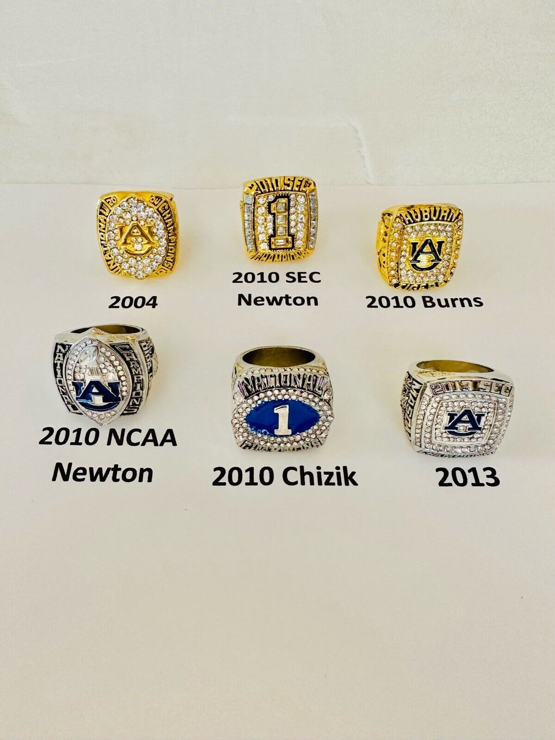 Auburn Tigers SEC/NCAA Championship complete Rings set, US SHIP, PICK YOUR RING - EB Sports Champion's Cache