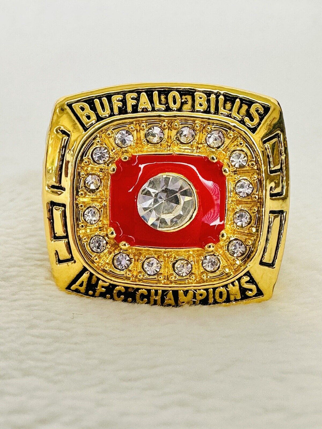 1990 Buffalo Bills AFC Championship Ring Replica, Kelly, US SHIP - EB Sports Champion's Cache