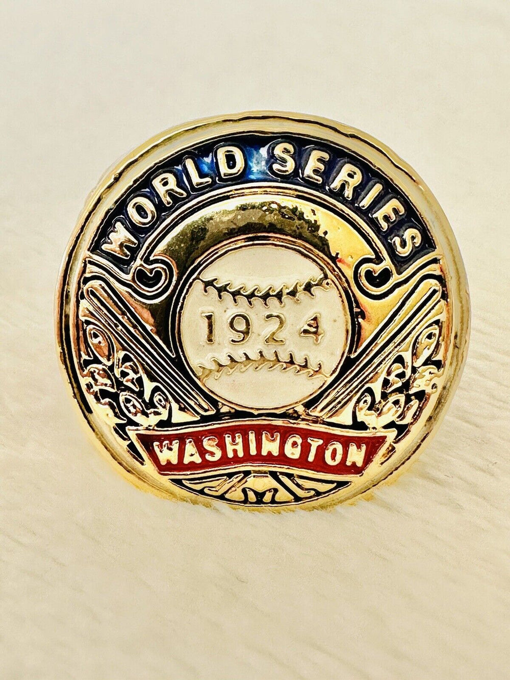 1924 Washington Nationals World Series Championship Ring W Box,  SHIP - EB Sports Champion's Cache