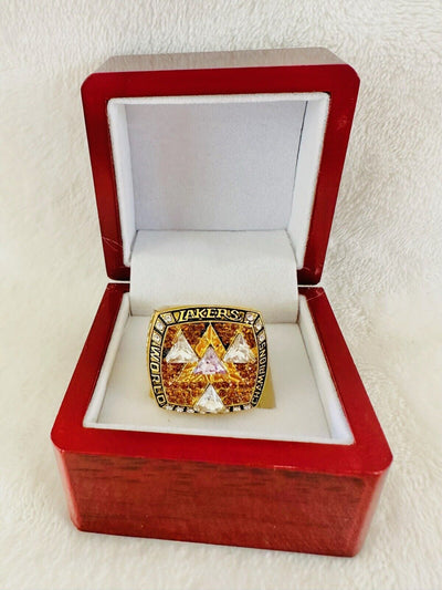 2002 Los Angeles Lakers NBA Championship Replica Ring W Box,  SHIP - EB Sports Champion's Cache