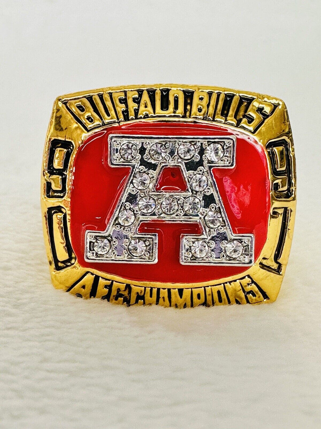 1991 Buffalo Bills AFC Championship Ring Replica, Kelly, US SHIP - EB Sports Champion's Cache