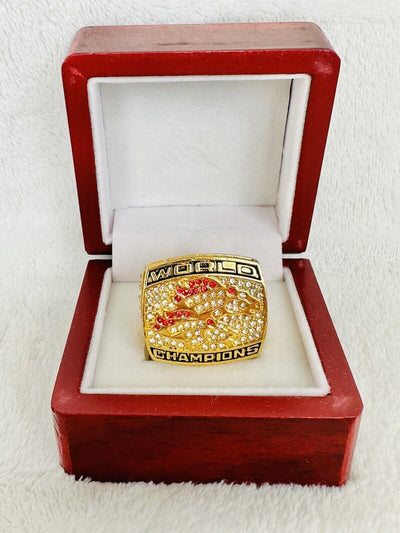 1998 Denver Broncos Championship Ring W Box, Elway, US SHIP - EB Sports Champion's Cache