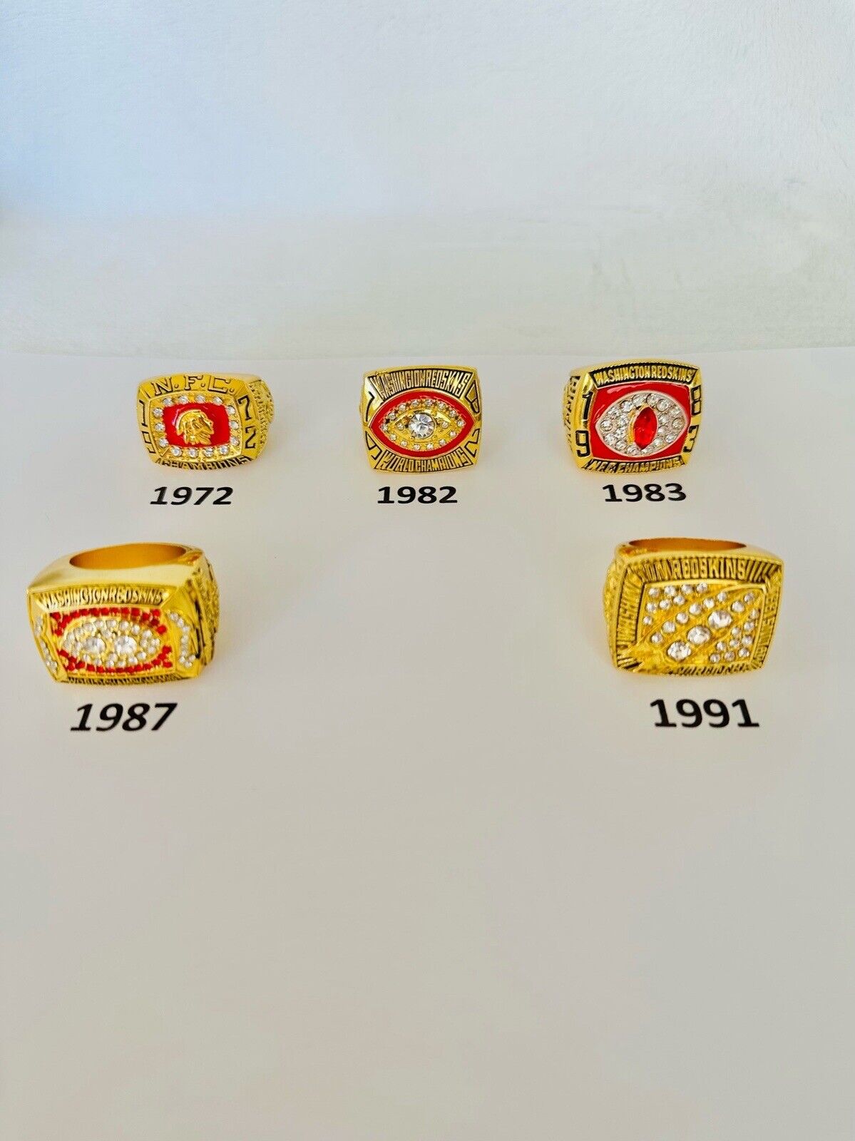 Washington Redskins Championship Ring, PICK YOUR RING, USA Ship - EB Sports Champion's Cache