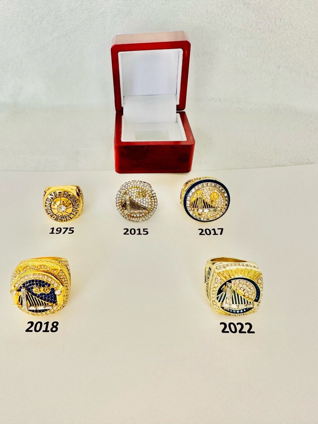 Golden State Warriors NBA Championship Rings W Box,  SHIP PICK YOUR RING!!! - EB Sports Champion's Cache