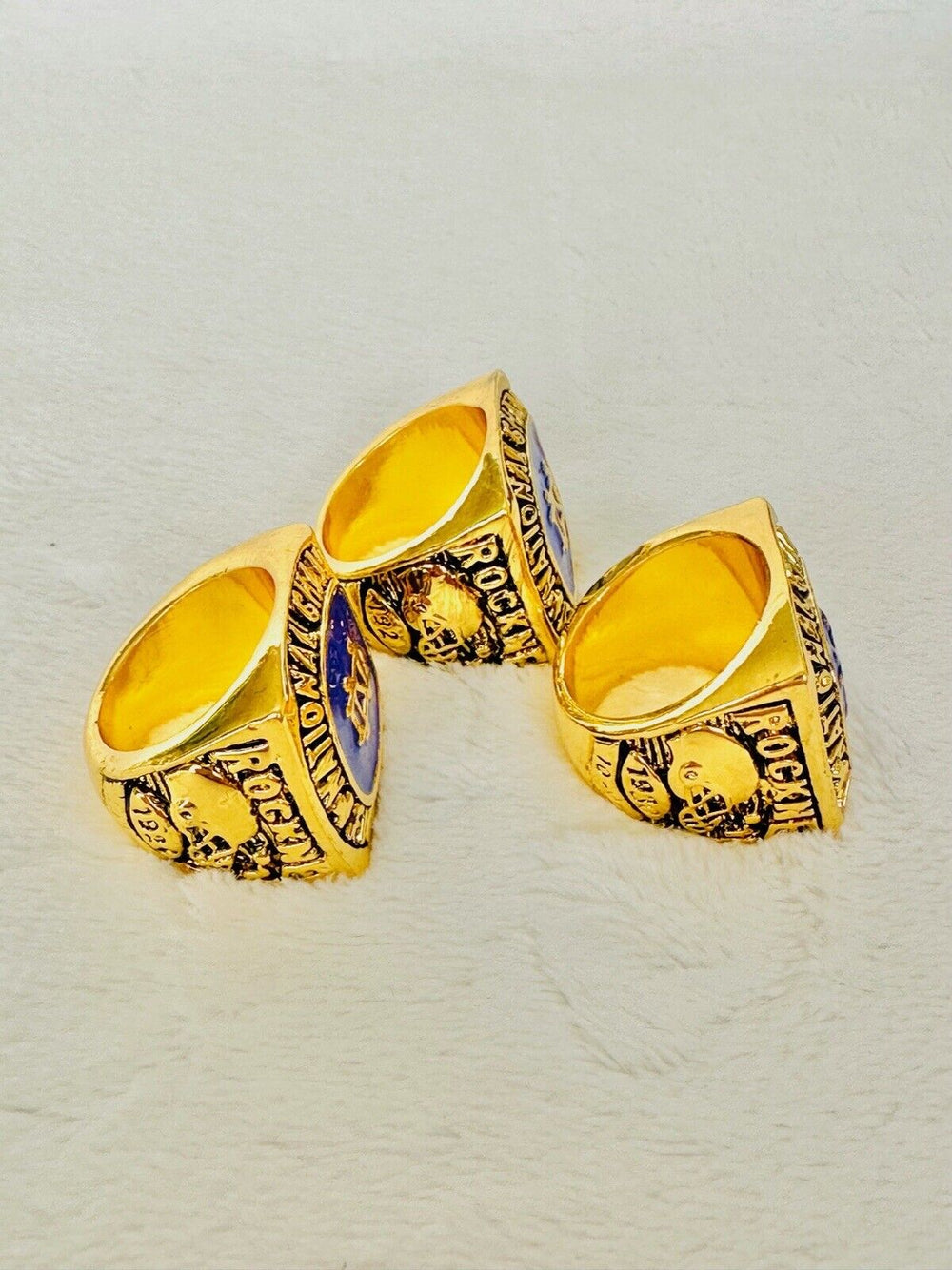 3 PCS Notre Dame Championship Display fan Ring Set US SHIP - EB Sports Champion's Cache