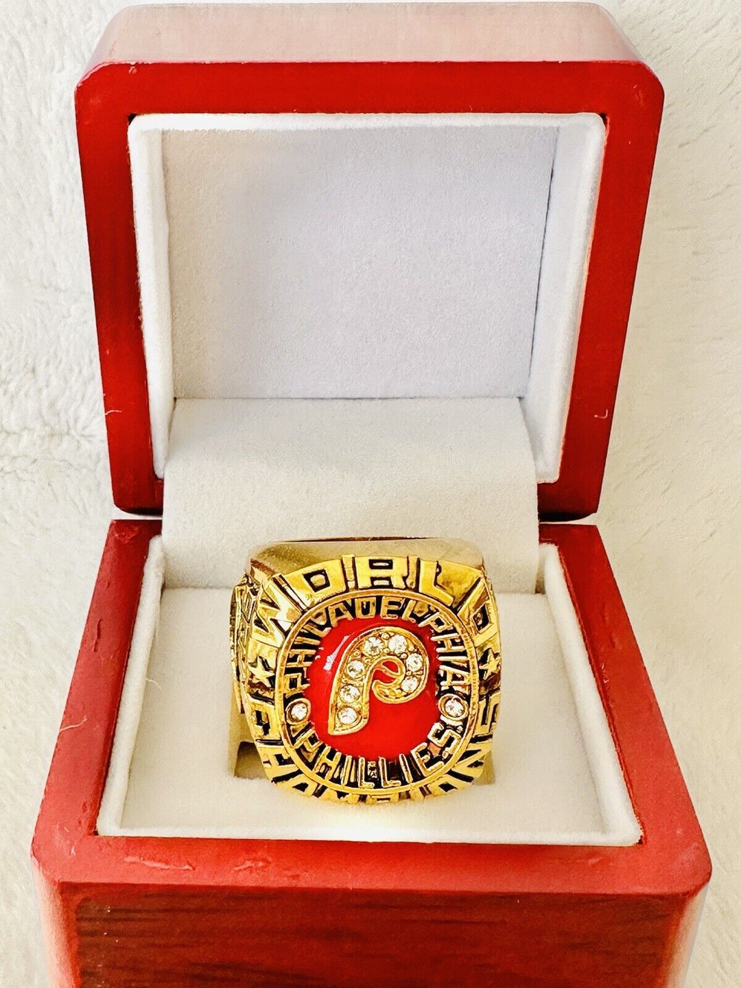 1980 Philadelphia Phillies World Series Ring W Box,  SHIP, Mike Schmidt - EB Sports Champion's Cache