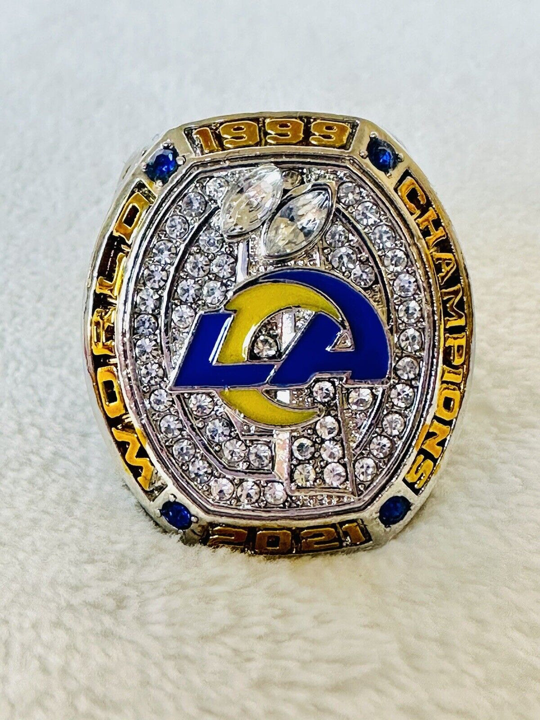 2021 LA Rams Championship Ring W Box, Beckham, US SHIP - EB Sports Champion's Cache