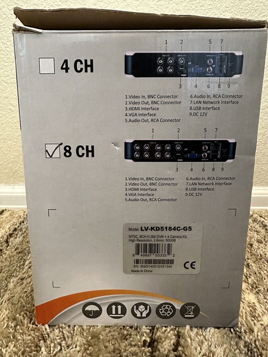 LaView Complete Security System Cube Series 4CH 3 Camera Kit - EB Sports Champion's Cache