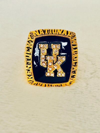 1998 Kentucky Wildcats 18k GP Brass Championship Ring, Ships From US - EB Sports Champion's Cache