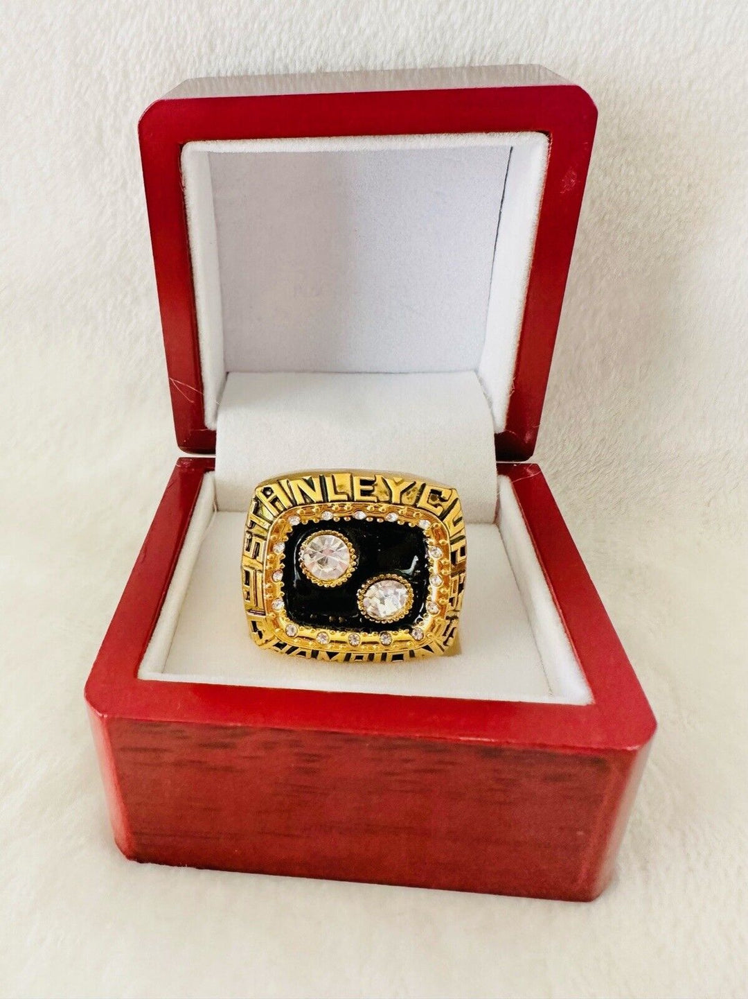 1992 Pittsburgh Penguins  Stanley Cup 18k GP Championship Ring W Box,  SHIP - EB Sports Champion's Cache