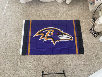 Ravens Flag 3X5 Baltimore Raven Banner American Football Fast USA Shipping New. - EB Sports Champion's Cache