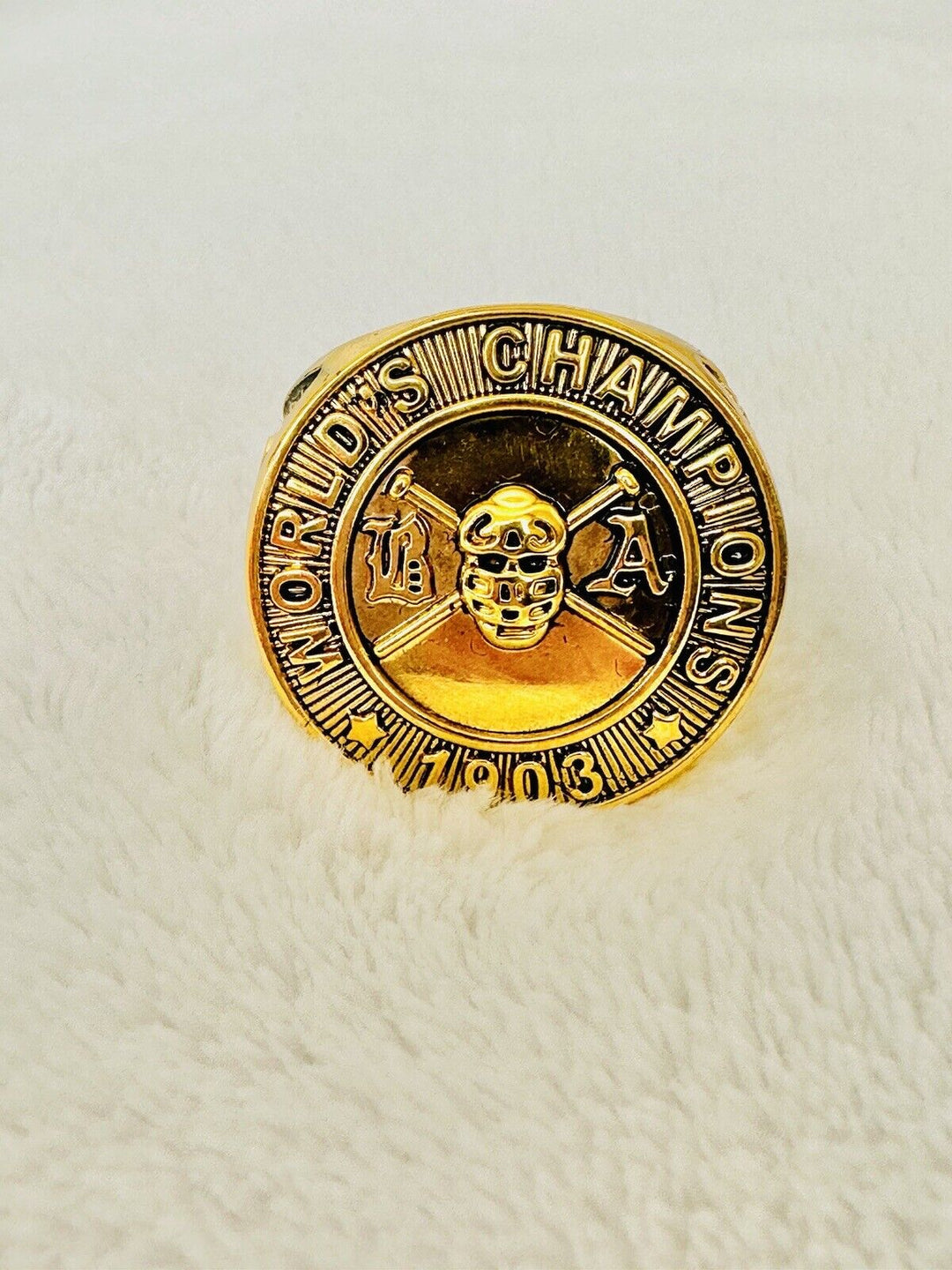 1903 Red Sox World Series 18k Gold Plated Championship Ring,  SHIP - EB Sports Champion's Cache