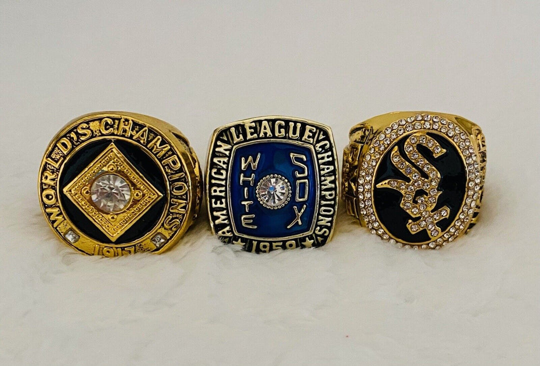 Chicago White Sox World Series Ring Set,  SHIP 1917/59/2005 - EB Sports Champion's Cache