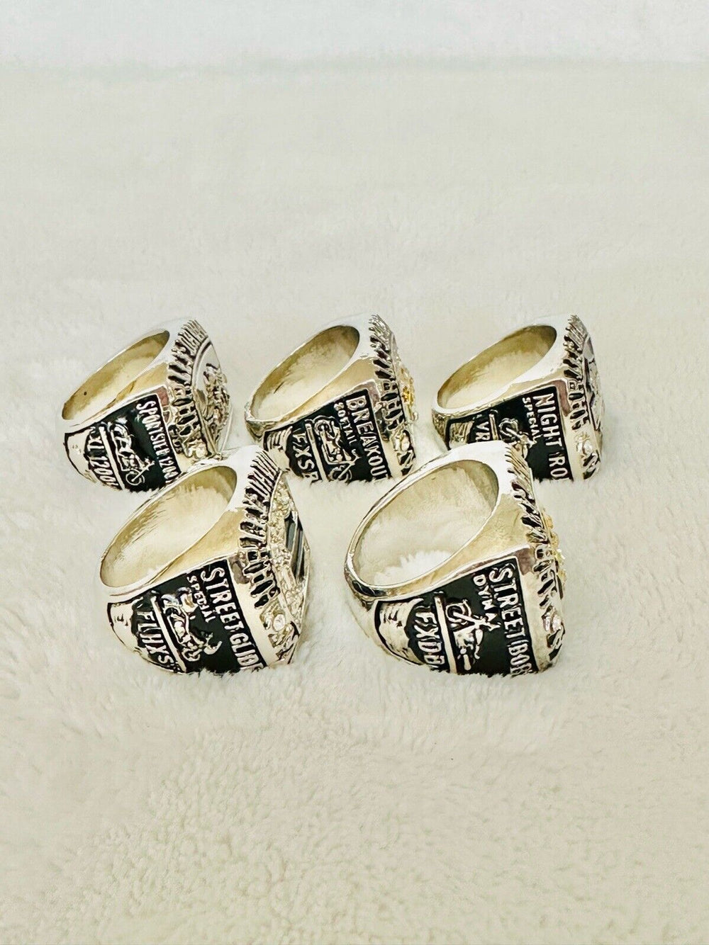 5 PCS Harley Davidson Ring: HOG, USA SHIP W box - EB Sports Champion's Cache