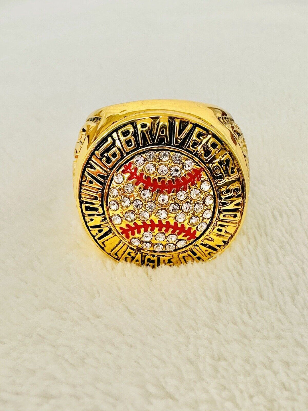 1992 Atlanta Braves MLB National League Champion Ring W Box, Glavine US SHIP - EB Sports Champion's Cache