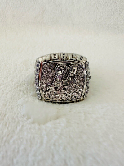 2003 NBA San Antonio Spurs World Championship Replica Ring,  SHIP - EB Sports Champion's Cache