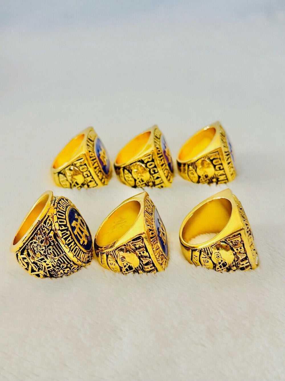 6 PCS Notre Dame Championship Display fan Ring Set, US SHIP 1924-47 - EB Sports Champion's Cache