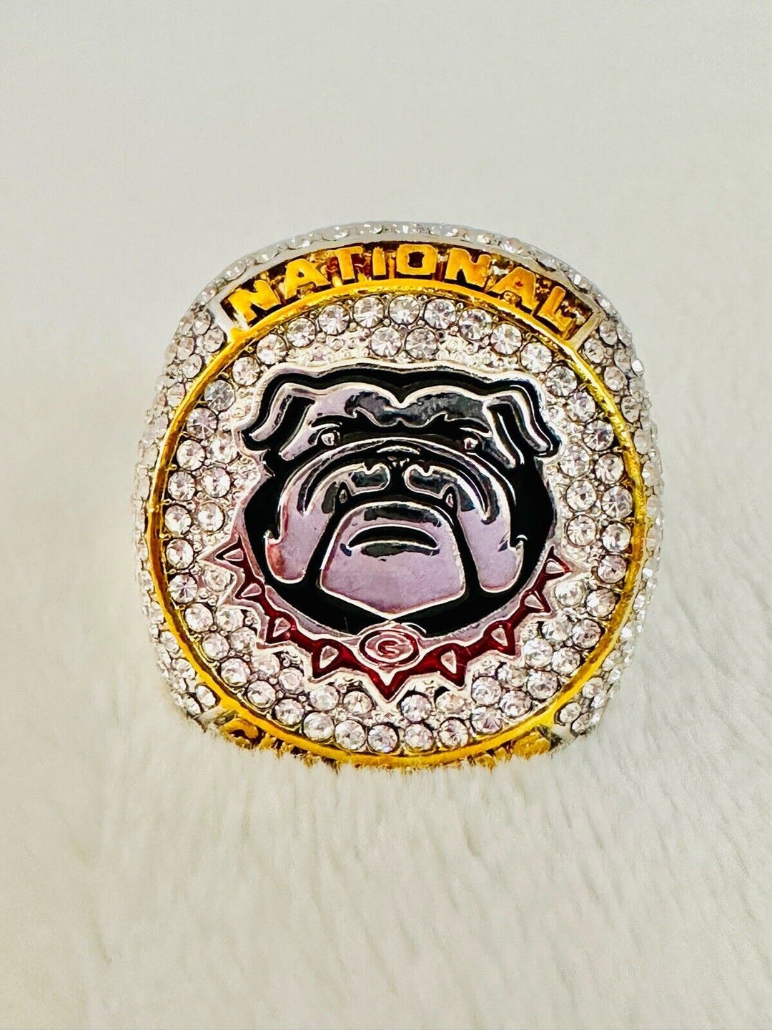 2023 Georgia Bulldogs National Championship Ring W Box, 24K, US SHIP - EB Sports Champion's Cache