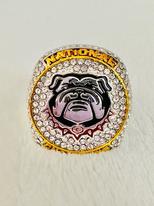 2023 Georgia Bulldogs National Championship Ring W Box, 24K, US SHIP - EB Sports Champion's Cache