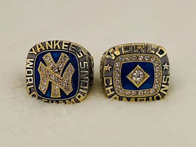2 PCS NEW YORK Yankees World Series Champions Ring Set,  SHIP 1977/78 - EB Sports Champion's Cache