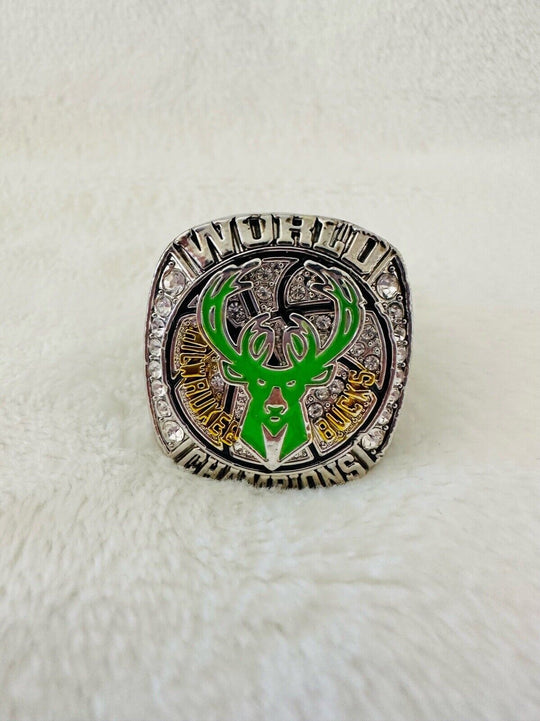 2021 Milwaukee Bucks Championship Ring,  SHIP - EB Sports Champion's Cache