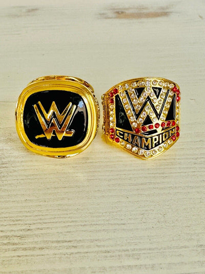 2 PCS WWE World Wrestling Hall Of Fame Championship Ring, USA SHIP 2015/16 - EB Sports Champion's Cache