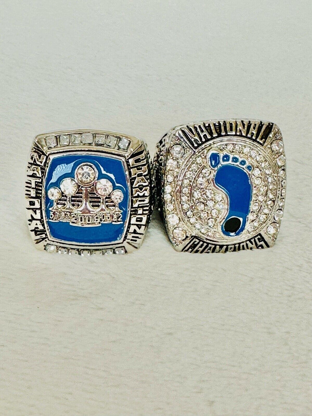 2 PCS North Carolina Tarheels NCAA SP Brass Championship Ring, US Ship 2009/17 - EB Sports Champion's Cache