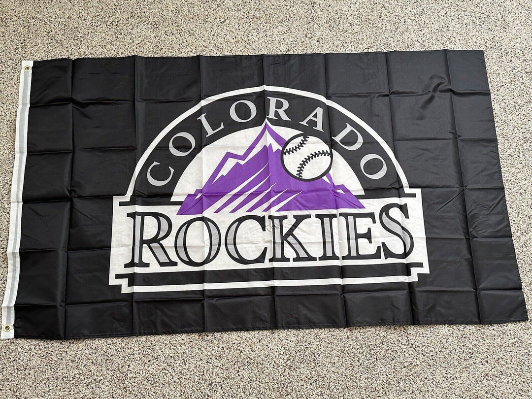 Colorado MLB Baseball Rockies 3' X 5' Indoor / Outdoor Banner Flag NEW Sealed - EB Sports Champion's Cache