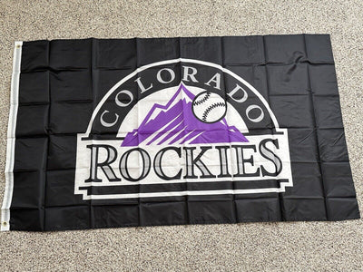 Colorado MLB Baseball Rockies 3' X 5' Indoor / Outdoor Banner Flag NEW Sealed - EB Sports Champion's Cache