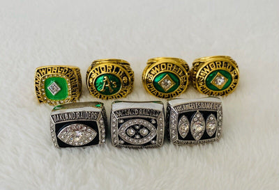 7 PCS Oakland Ultimate Collection Championship Ring,  SHIP Raiders - EB Sports Champion's Cache