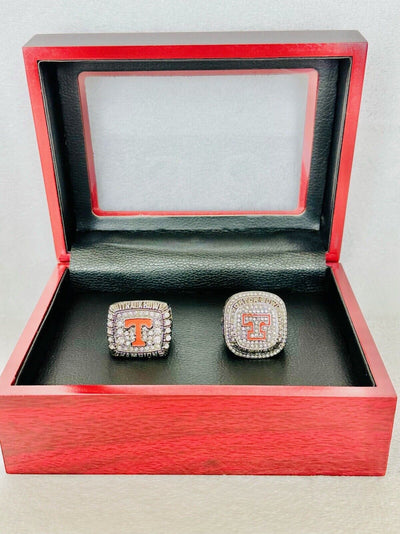 2 PCS Tennessee Volunteers Championship Ring W Box, Ship From US 2008/2015 - EB Sports Champion's Cache