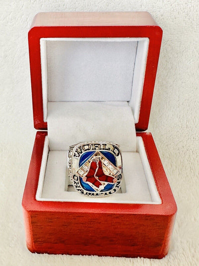 2007 Red Sox World Series Silver Championship Ring W Box,  SHIP - EB Sports Champion's Cache