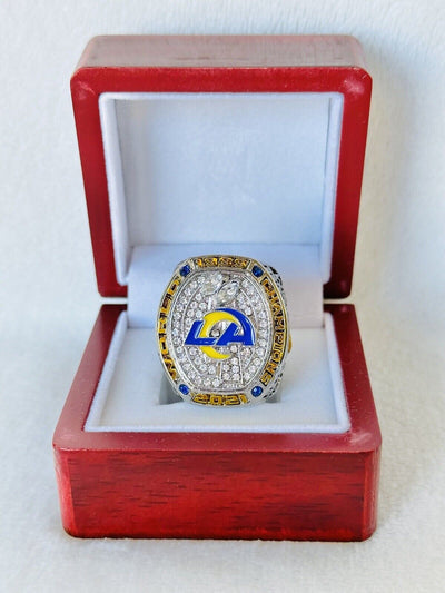 2021 LA Rams Championship Ring W Box, Beckham, US SHIP - EB Sports Champion's Cache