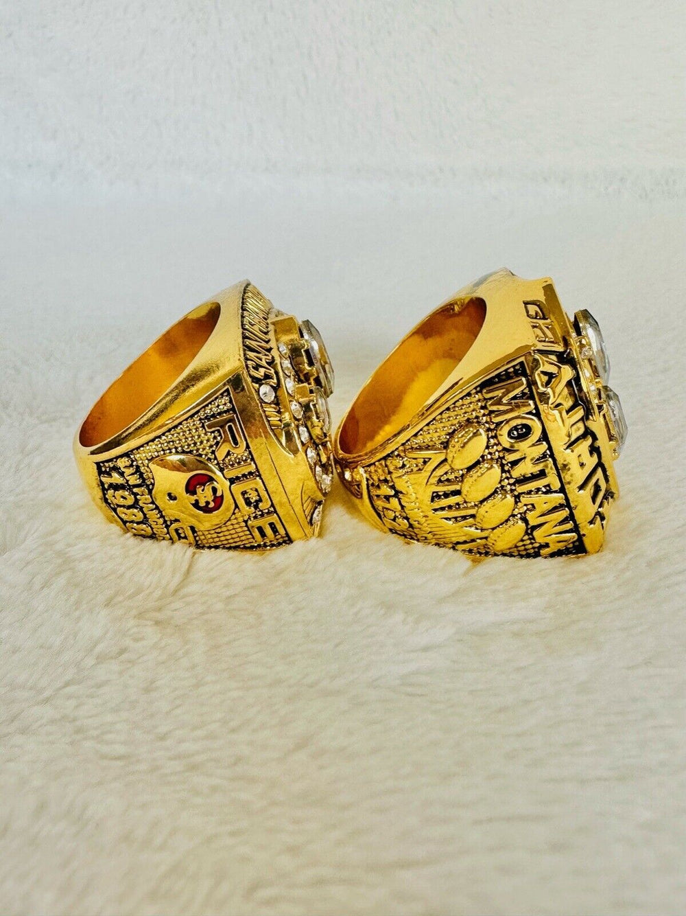 2 PCS San Francisco 49ers Back To Back Championship RING SET, USA SHIP 1988/89 - EB Sports Champion's Cache