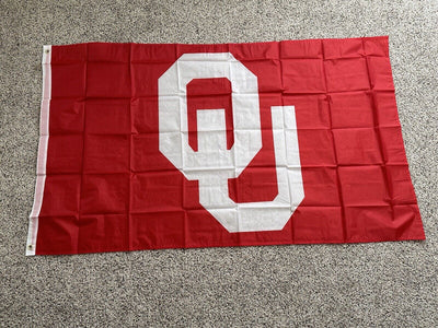 Oklahoma Sooners Large Flag 3 X 5 Foot, US Ship - EB Sports Champion's Cache