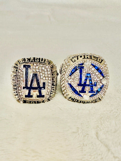 2 PCS LA Dodgers Championship Ring Set,  SHIP. 2017/2020 - EB Sports Champion's Cache