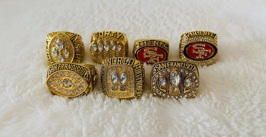 7 San Francisco 49ers Ultimate Collection Ring Set W Box, US SHIP - EB Sports Champion's Cache