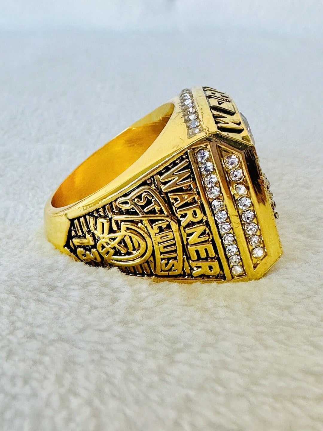 1999 St Louis Rams Championship Ring, Warner, US SHIP - EB Sports Champion's Cache