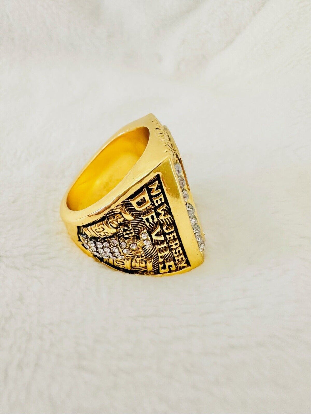 2003 Jersey Devils NHL Stanley Cup 18k Gold Plated Championship Ring,  SHIP - EB Sports Champion's Cache