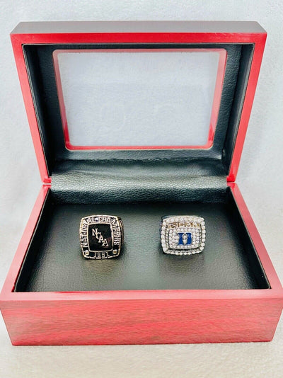 2 PCS Duke Blue Devils National Champions Ring W Box, US SHIP, 1991/2015 - EB Sports Champion's Cache